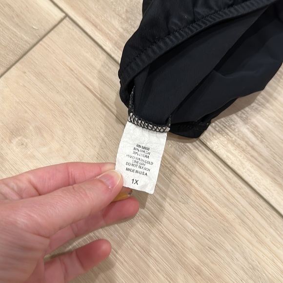 VGUC One Piece High Waisted Swim Bottoms Plus Size 1x Black - Picture 6 of 6